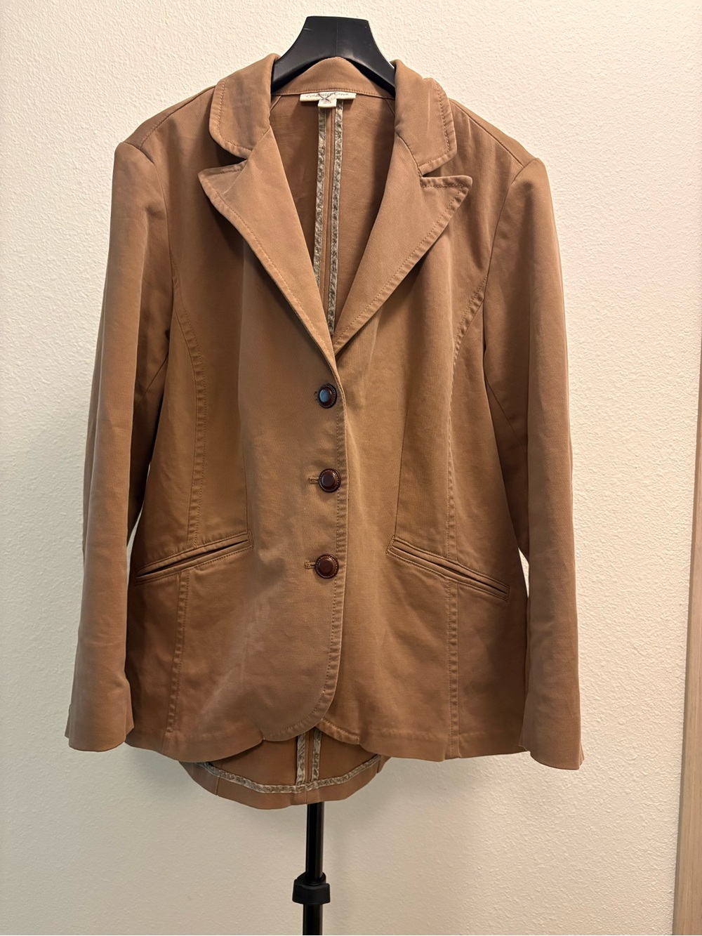 Coldwater Creek Camel Tan Blazer Jacket